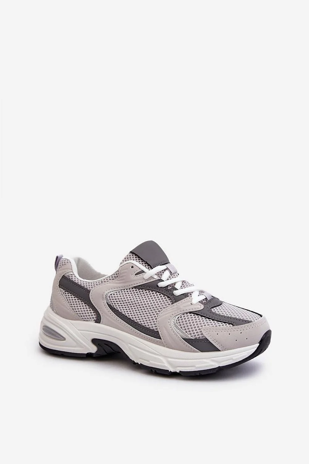 Chaussures Femme Sport Confortables Cuir Écologique Textile Durable Semelle Amovible Mousse Maintien Ergonomique Style Tendance Élégant Gris Quotidien Marche – Image 4